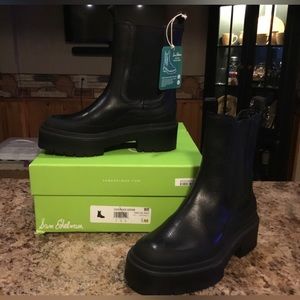 LULIA Black Leather Boots